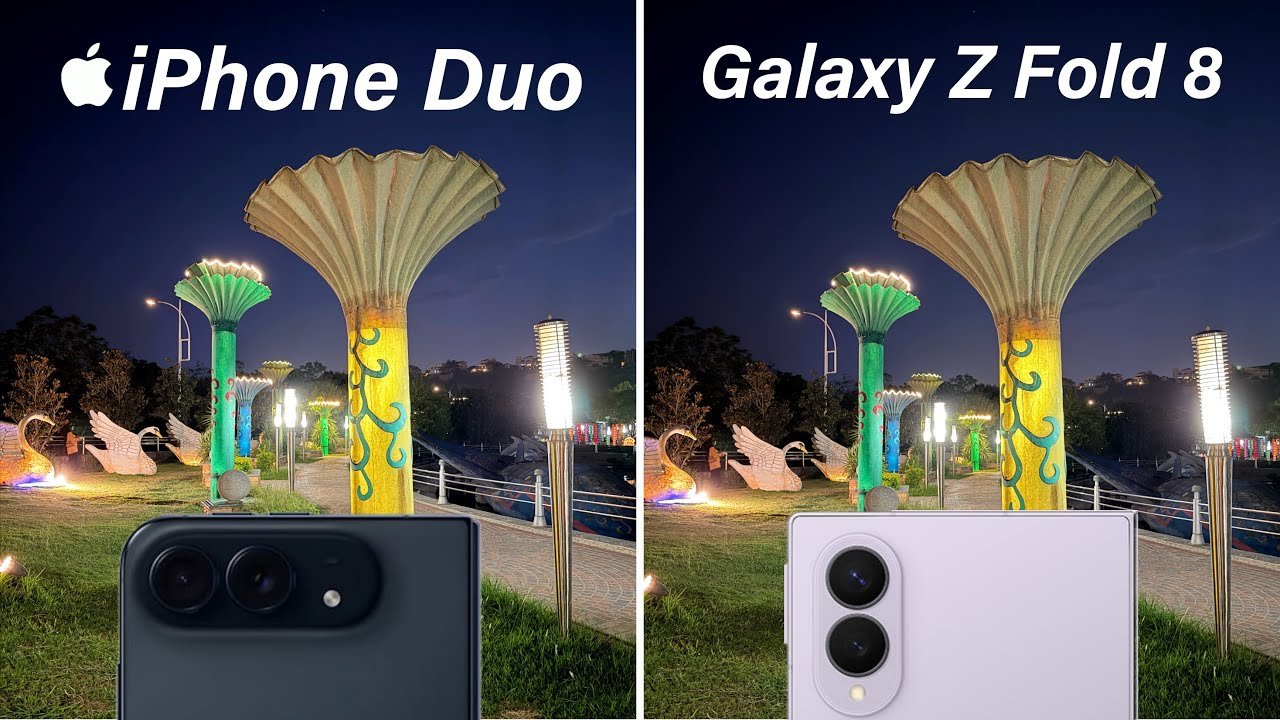 iPhone Duo vs Galaxy Z Fold 8 camera comparison