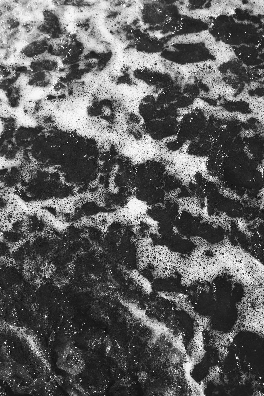 sea foam in black and white aesthetic phone wallpaper