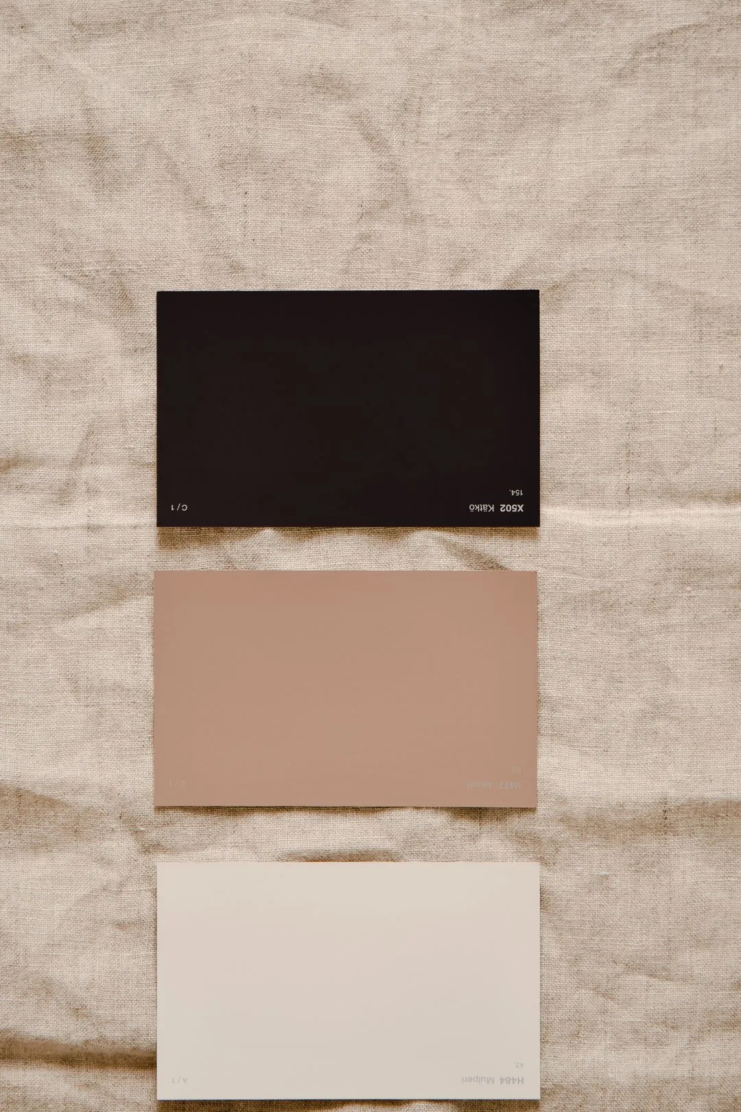 tone cards on linen phone wallpaper aesthetic