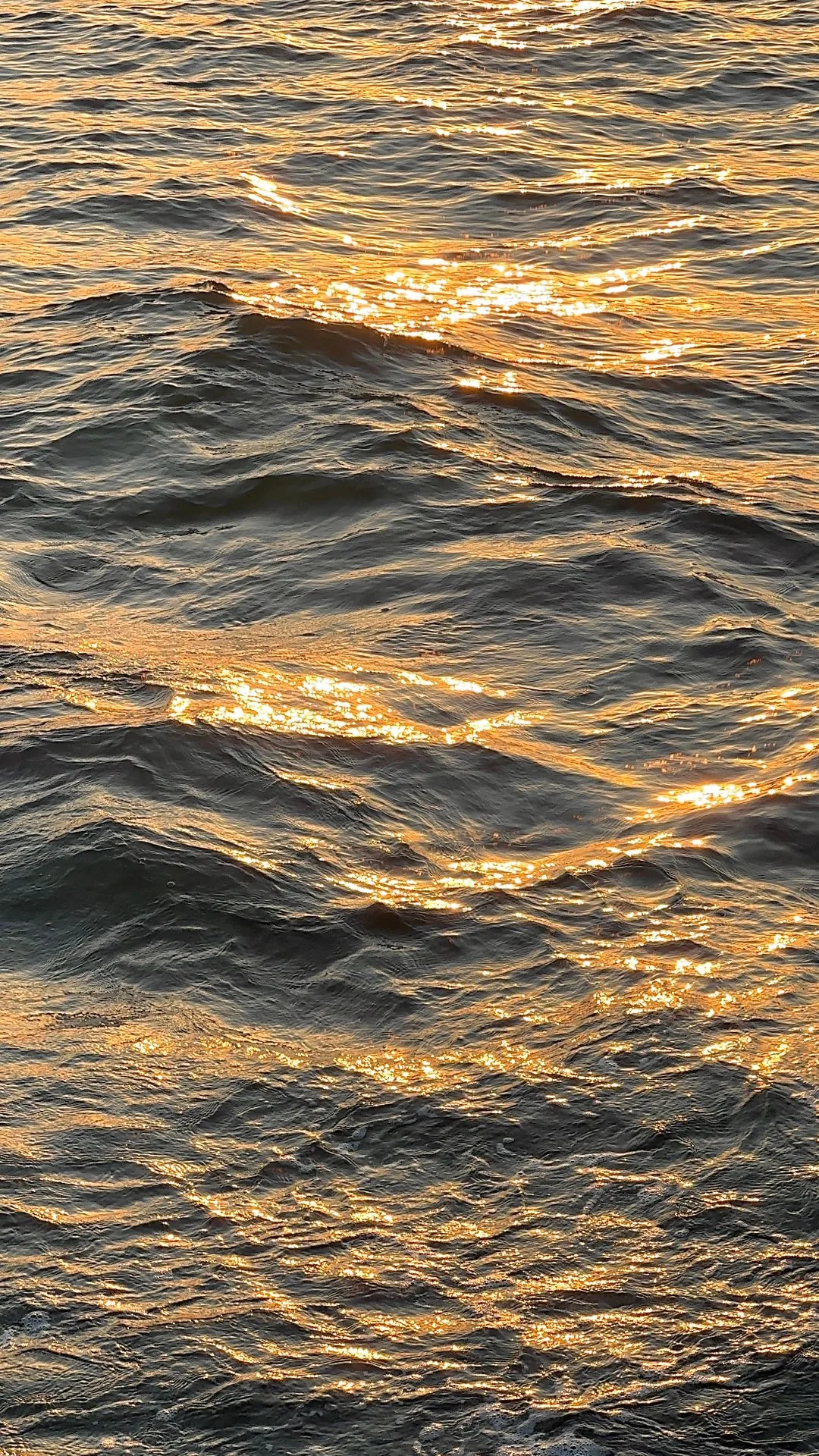 golden sunlight on ocean waves aesthetic phone wallpaper