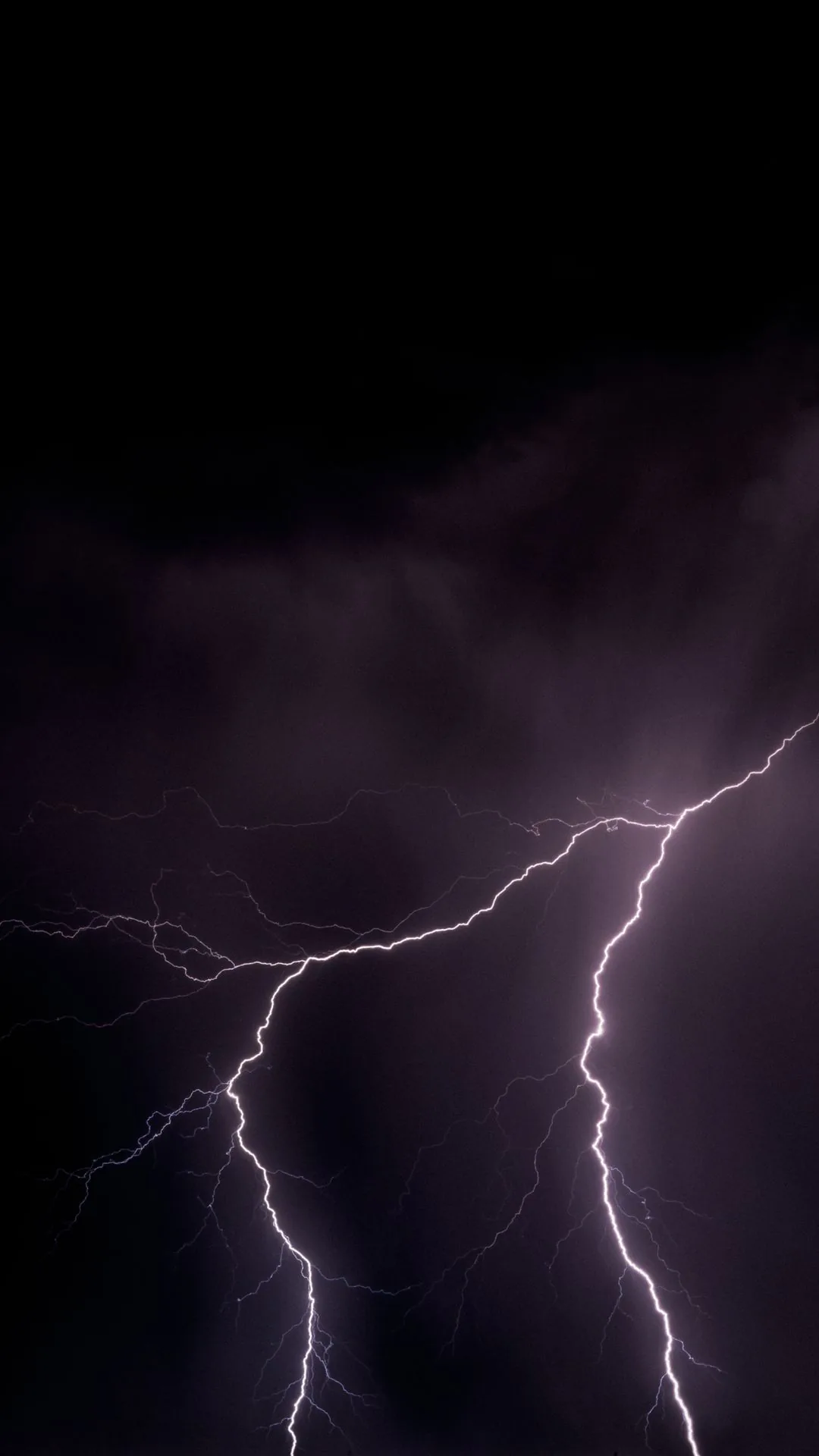 lightning strike on dark sky HD phone wallpaper